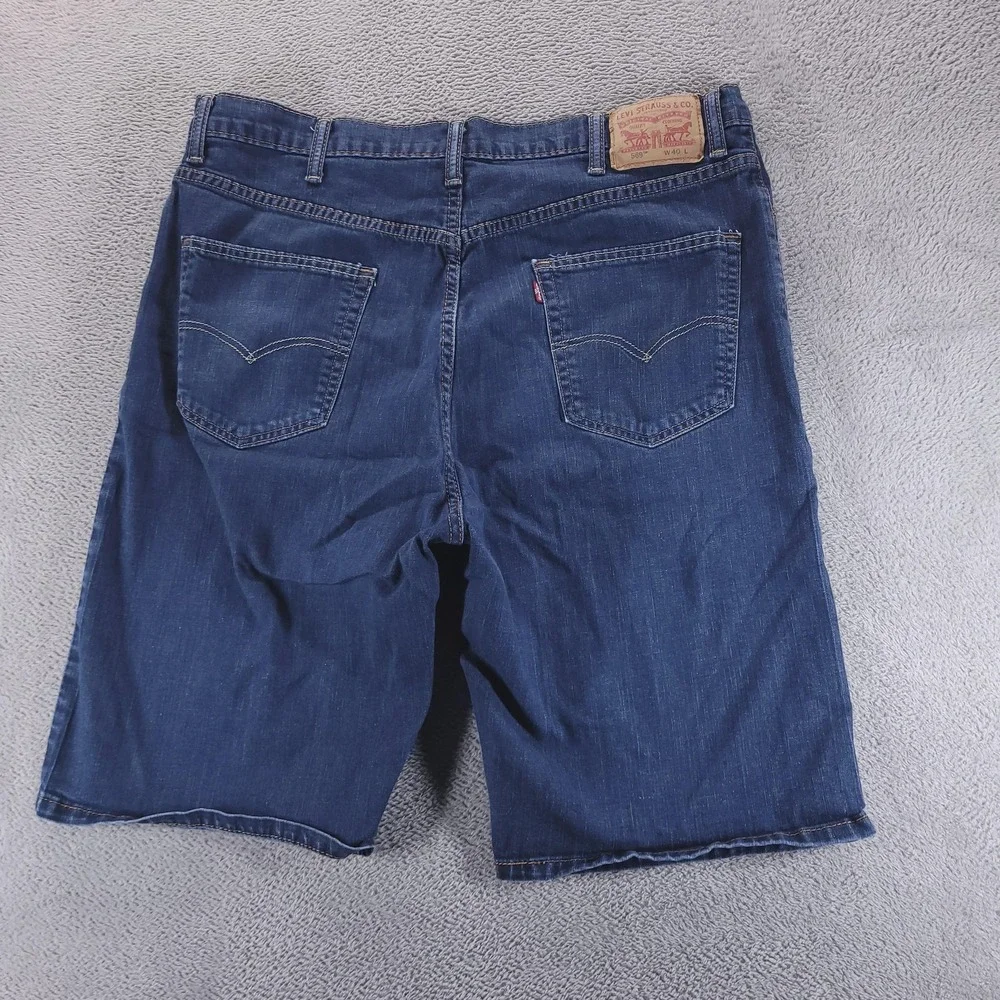 Levis 569‎ Jean Shorts Mens 40 Blue Denim Relaxed Bermuda 11